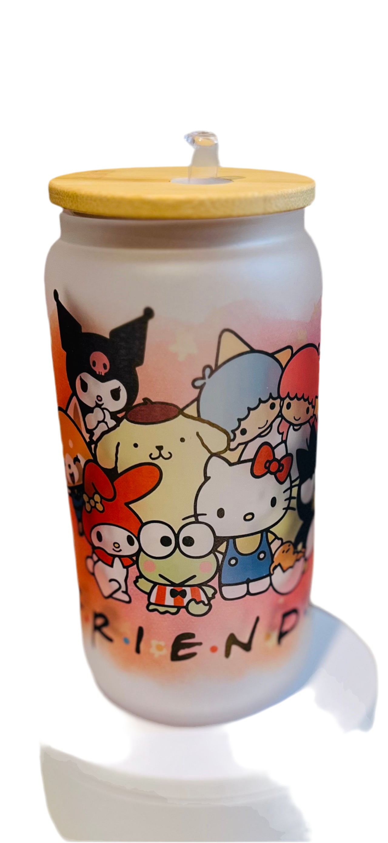 Sanrio friends tumbler (Frosted Glass)