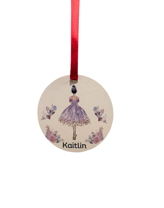 Personalized Ballerina Ornament